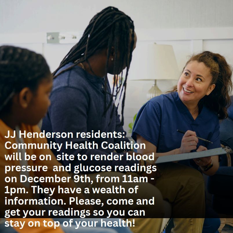 Community Health Coalition Flyer, all information as listed below.