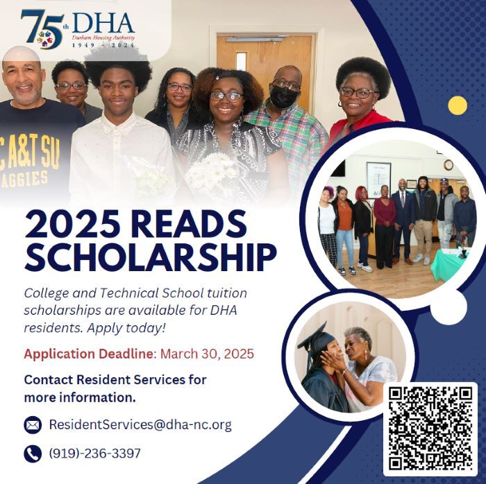 READS Scholarship Flyer, all information as listed below.