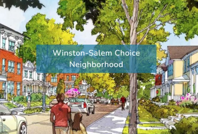 An animated rendering of the Winston-Salem Choice Neighborhood.